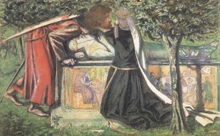 Dante Gabriel Rossetti Arthur's Tomb: The Last Meeting of Launcelort and Guinevere (mk28)